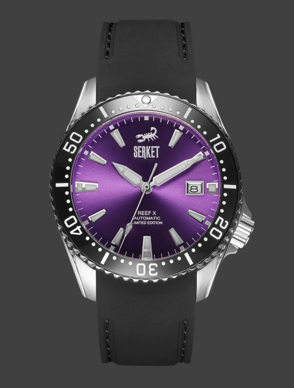 REEF X AUTOMATIC DIVER Violet Purple Limited Edition 42.5MM