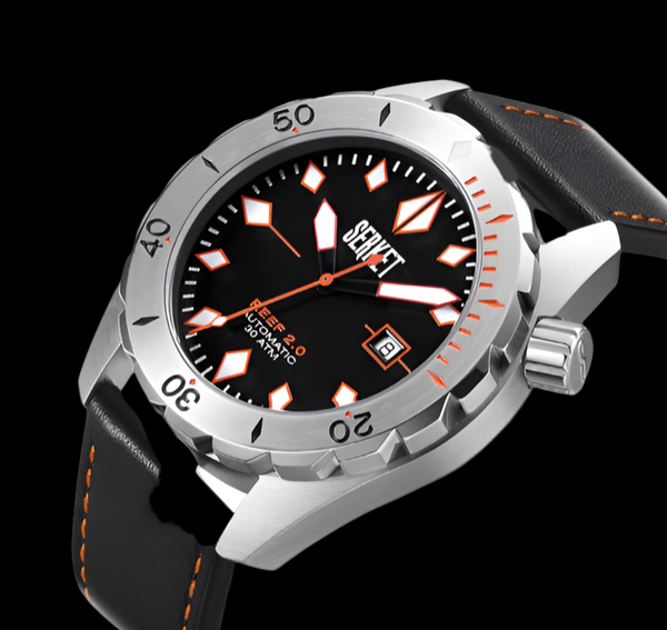 REEF 2.0 DIVER SWISS AUTOMATIC 30ATM-Black Diving Watch 46MM