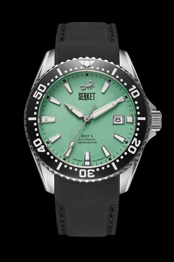 REEF X AUTOMATIC DIVER - Mint Green Limited Edition 43MM