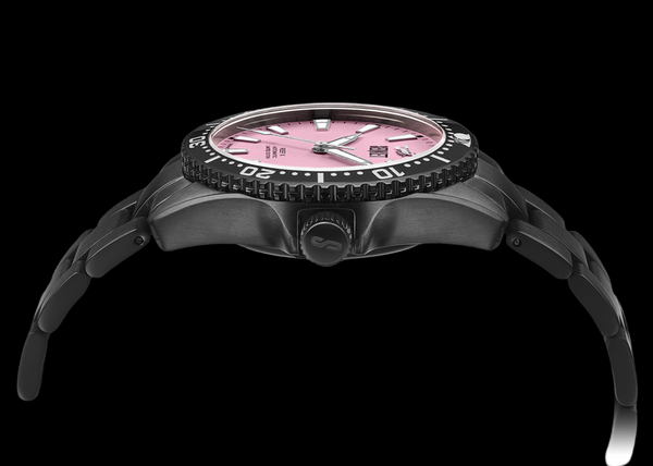 REEF X AUTOMATIC DIVER - Cotton Candy Black DLC Limited Edition 43MM