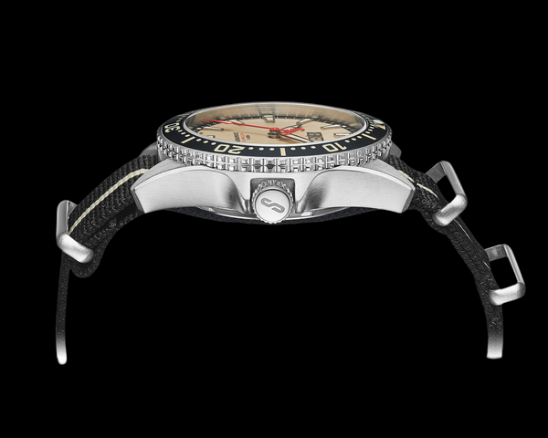 REEF X AUTOMATIC DIVER - VINTAGE BEIGE STAINLESS STEEL 43MM