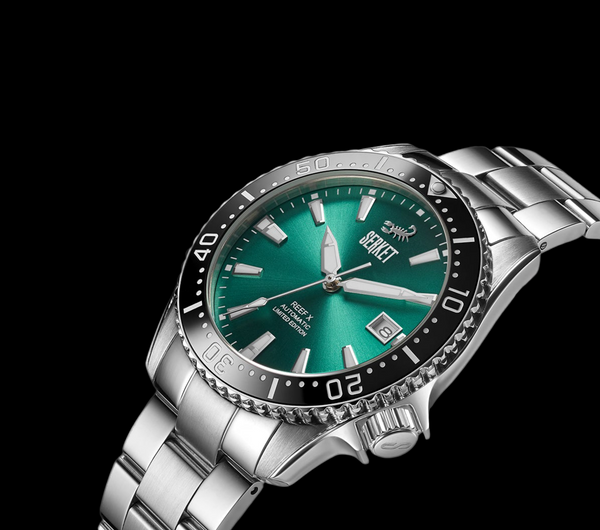 REEF X AUTOMATIC DIVER Viridian Green Limited Edition 42.5MM