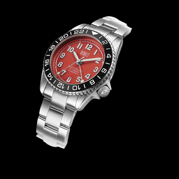 BLACKPOOL GMT AUTOMATIC-Fire Engine Red 39MM