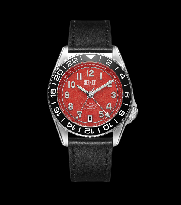BLACKPOOL GMT AUTOMATIC-Fire Engine Red 39MM