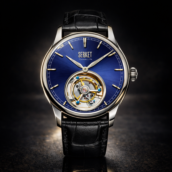 TOURBILLON Stainless Steel Case Blue 42MM