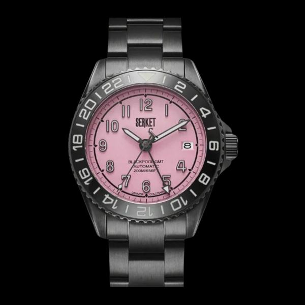 BLACKPOOL GMT AUTOMATIC-Cotton Candy Black DLC 40MM