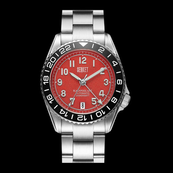 BLACKPOOL GMT AUTOMATIC-Fire Engine Red 39MM