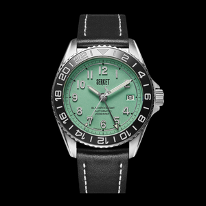 BLACKPOOL GMT AUTOMATIC-Mint Green Steel 40MM