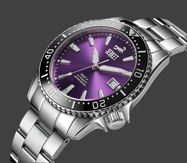 REEF X AUTOMATIC DIVER Violet Purple Limited Edition 42.5MM