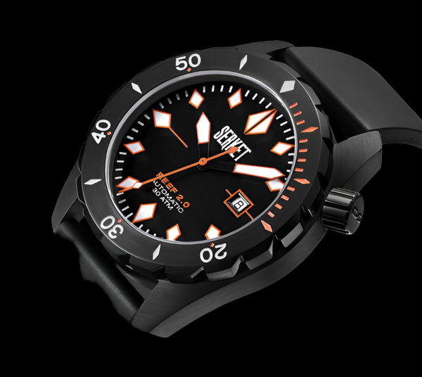 REEF 2.0 DIVER SWISS AUTOMATIC 30ATM-Black PVD Diving Watch 46MM