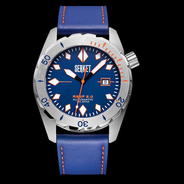 REEF 2.0 DIVER SWISS AUTOMATIC 30ATM-Royal Blue Diving Watch 46MM
