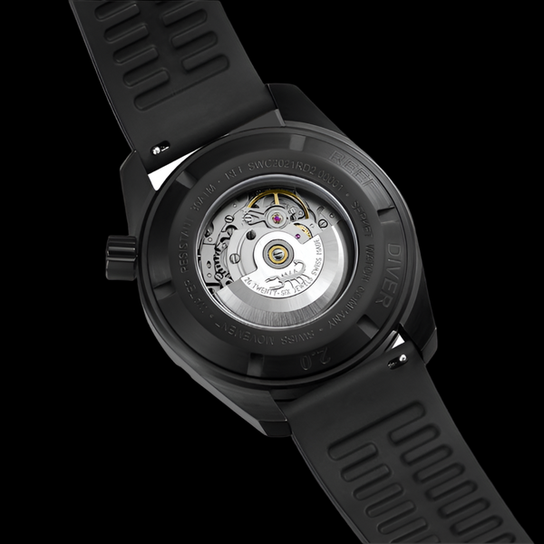 REEF 2.0 DIVER SWISS AUTOMATIC 30ATM-Black PVD Diving Watch 46MM