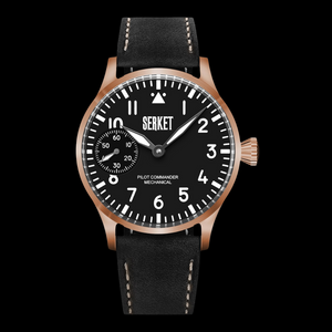 PILOT COMMANDER Bronze PVD Case Black Dial 42MM
