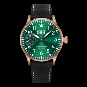 PILOT COMMANDER Bronze PVD Case Green Dial 42MM