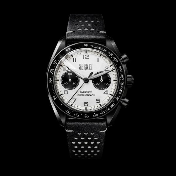 OVERDRIVE CHRONOGRAPH Panda Manual Wind Black PVD 40MM