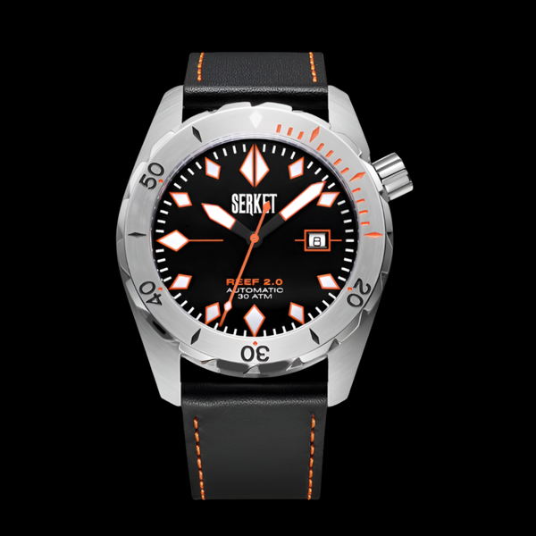 REEF 2.0 DIVER SWISS AUTOMATIC 30ATM-Black Diving Watch 46MM