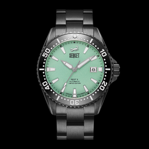 REEF X AUTOMATIC DIVER - Mint Green Black DLC Limited Edition 43MM