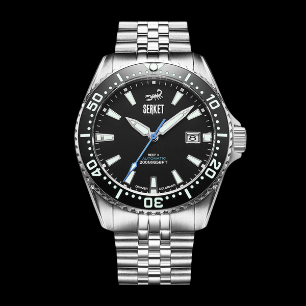 REEF X AUTOMATIC DIVER - Onyx Black 43MM Jubilee Bracelet