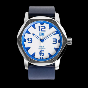 WRAITH AUTOMATIC STEEL White/Cobalt 46MM